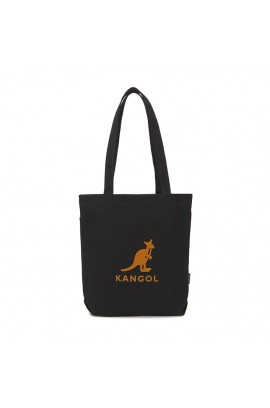 Kangol Flocking Simbol Canvas Eco Bag- Black 0041